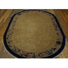 Early 20th Century Oval Chinese Peking Carpet