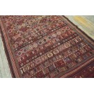 19th Century Caucasian Silk & Wool Verneh Flat-Weave Carpet 