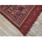 19th Century Caucasian Silk & Wool Verneh Flat-Weave Carpet 