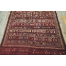 19th Century Caucasian Silk & Wool Verneh Flat-Weave Carpet 