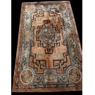 Vintage 1980s Chinese Silk Dragon Carpet 