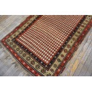 19th Century W. Persian Kurdish Checkerboard Pattern Carpet