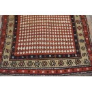 19th Century W. Persian Kurdish Checkerboard Pattern Carpet