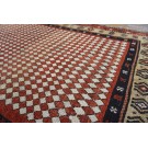 19th Century W. Persian Kurdish Checkerboard Pattern Carpet