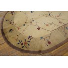 1920s Chinese Oval Art Deco Carpet