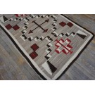 1930s American Navajo Carpet with Storm Pattern