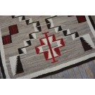 1930s American Navajo Carpet with Storm Pattern