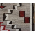 1930s American Navajo Carpet with Storm Pattern