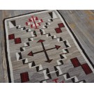 1930s American Navajo Carpet with Storm Pattern