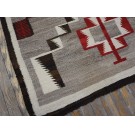 1930s American Navajo Carpet with Storm Pattern