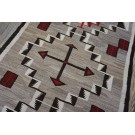 1930s American Navajo Carpet with Storm Pattern