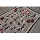 1930s American Navajo Carpet with Storm Pattern