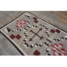 1930s American Navajo Carpet with Storm Pattern