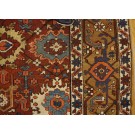 Late 19th Century N.W. Persian Heriz Carpet With Harshang Pattern