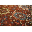 Late 19th Century N.W. Persian Heriz Carpet With Harshang Pattern