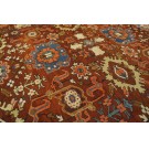 Late 19th Century N.W. Persian Heriz Carpet With Harshang Pattern