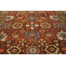 Late 19th Century N.W. Persian Heriz Carpet With Harshang Pattern