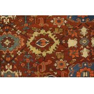 Late 19th Century N.W. Persian Heriz Carpet With Harshang Pattern