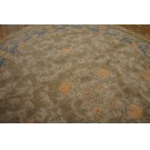 Late 19th Century Oval Chinese Perking Dragon Carpet