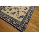 Mid 19th Century Chinese Ningxia Carpet with 100 Antiques Pattern