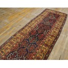 Mid 19th Century W. Persian Kurdish Shrub Runner Carpet 