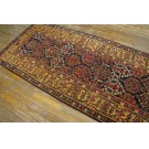 Mid 19th Century W. Persian Kurdish Shrub Runner Carpet 