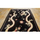 Vintage 1980s Chinese Dragon Rug