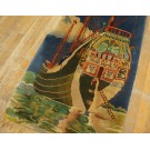 1920s Chinese Art Deco Carpet with Nautical Theme 