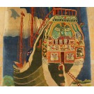 1920s Chinese Art Deco Carpet with Nautical Theme 