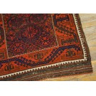 Late 19th Century N.E. Persian Baluch Carpet 