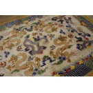 Early 20th Century Chinese Silk Dragon Carpet