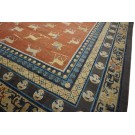 Mid 19th Century Chinese Ningxia Carpet with Hundred Deer Pattern