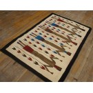 1930s American Navajo Yei Carpet 