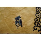 Vintage 1980s Chinese Peking Carpet 
