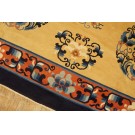 Vintage 1980s Chinese Peking Carpet 