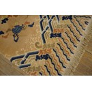 Vintage 1980s Chinese Peking Pillar Carpet