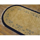 Early 20th Century Oval Chinese Peking Rug