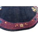 1920s Oval Chinese Art Deco Carpet