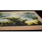 Vintage 1980 Chinese Scenic Carpet