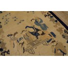 Early 20th Century Chinese Peking Carpet with Eight Immortals Playing Weiqi 