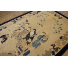 Early 20th Century Chinese Peking Carpet with Eight Immortals Playing Weiqi 