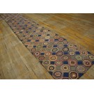 1930s Geometrical American Hooked Rug 