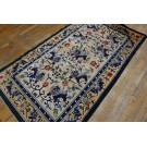 1930s Chinese Silk Carpet with Foo Dog Design 