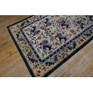 1930s Chinese Silk Carpet with Foo Dog Design 