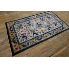 1930s Chinese Silk Carpet with Foo Dog Design 