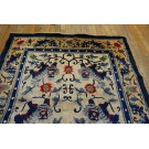 1930s Chinese Silk Carpet with Foo Dog Design 