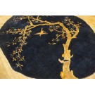 1920s Oval Chinese Peking Carpet