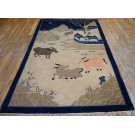 Early 20th Century Chinese Peking Scenic Carpet