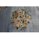 Vintage 1980s Silk Chinese Art Deco Style Silk Carpet