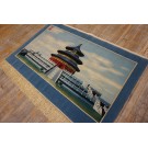 Vintage 1980s Chinese Scenic Carpet - Temple of Heaven